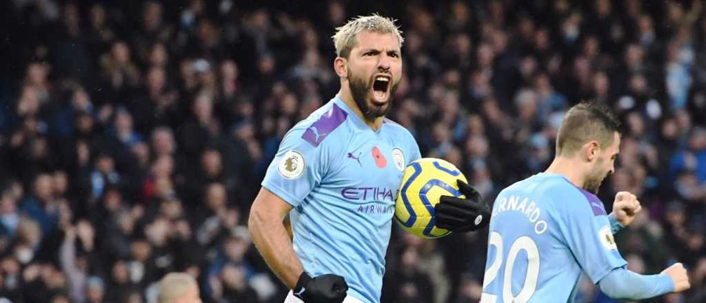 Agüero es goleador de la Premier League y el City sigue lejos de Liverpool