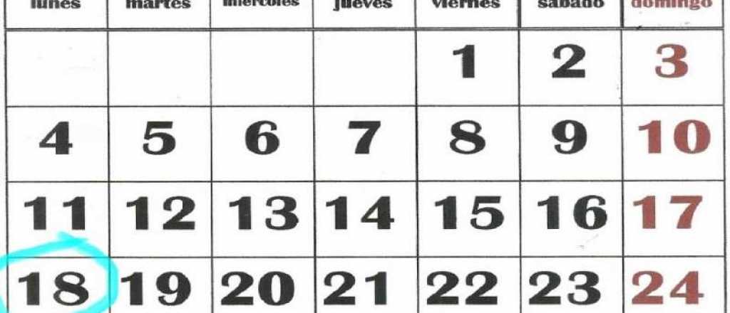 El lunes 18 ¿Es feriado para todos o es no laborable?