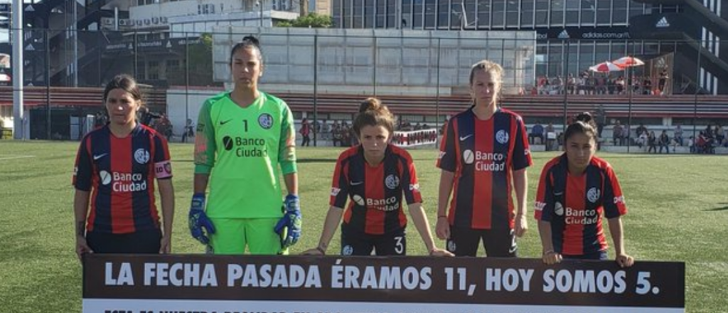 Futbolistas contra la violencia: "La fecha pasada éramos 11, hoy somos 5"