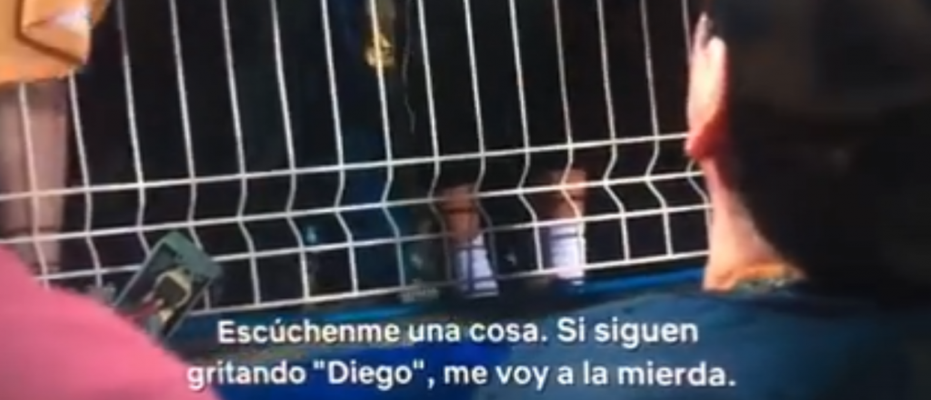 Polémico video de Maradona gritándole a un grupo de niños 