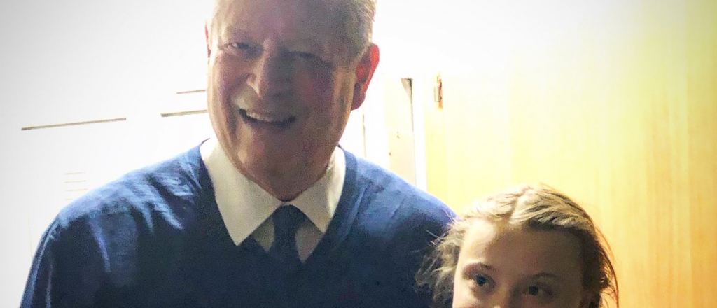 Al Gore se declaró fan de Greta Thunberg: "No usemos el cielo como una cloaca