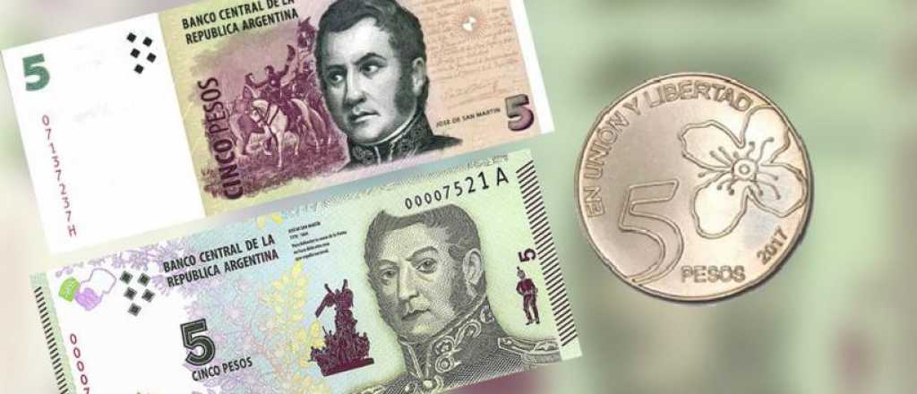 ¿Dónde denunciar si no te reciben los billetes de cinco pesos?