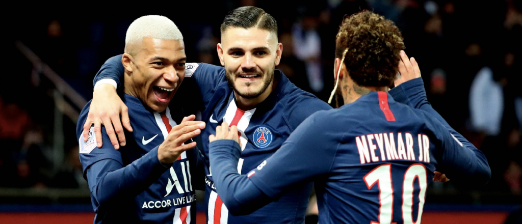 Icardi y Benedetto marcaron en las victorias de PSG y Olympique