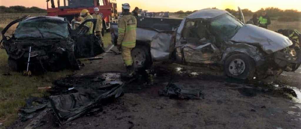 Siete muertos en un triple choque en La Pampa