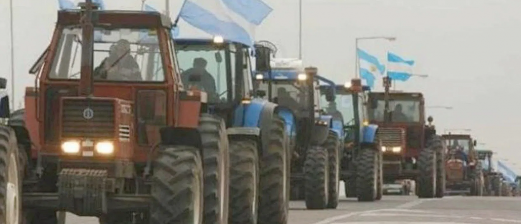 Primer "tractorazo" contra Alberto Fernández por las retenciones