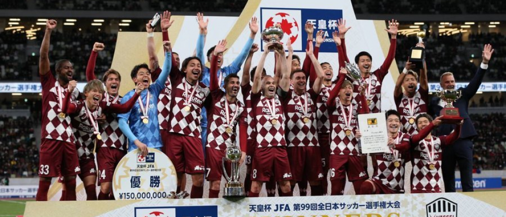 Japón: el primer campeón del 2020 fue el Vissel Kobe de Andrés Iniesta 