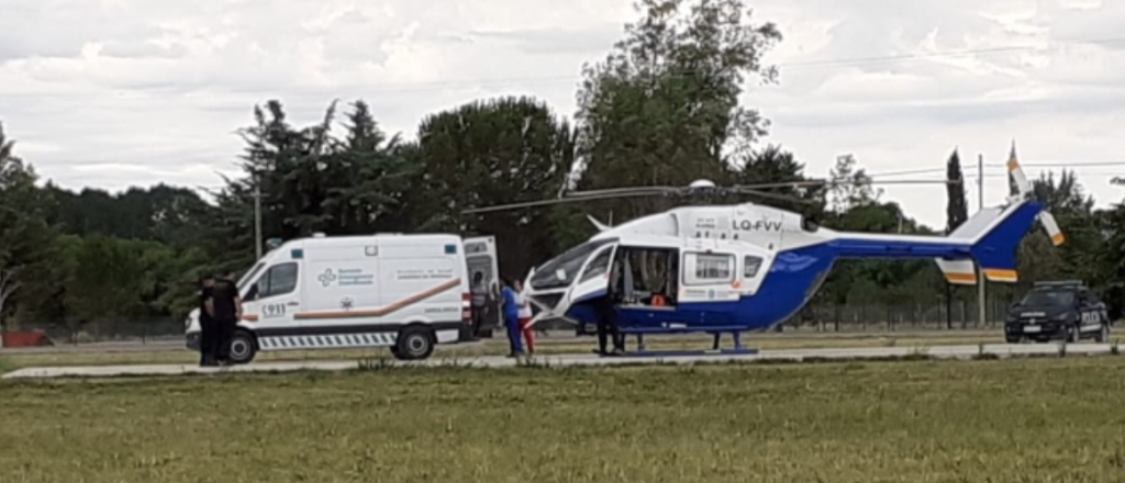 Una bebé tuvo un paro en San Carlos y la trasladaron al Notti en helicóptero