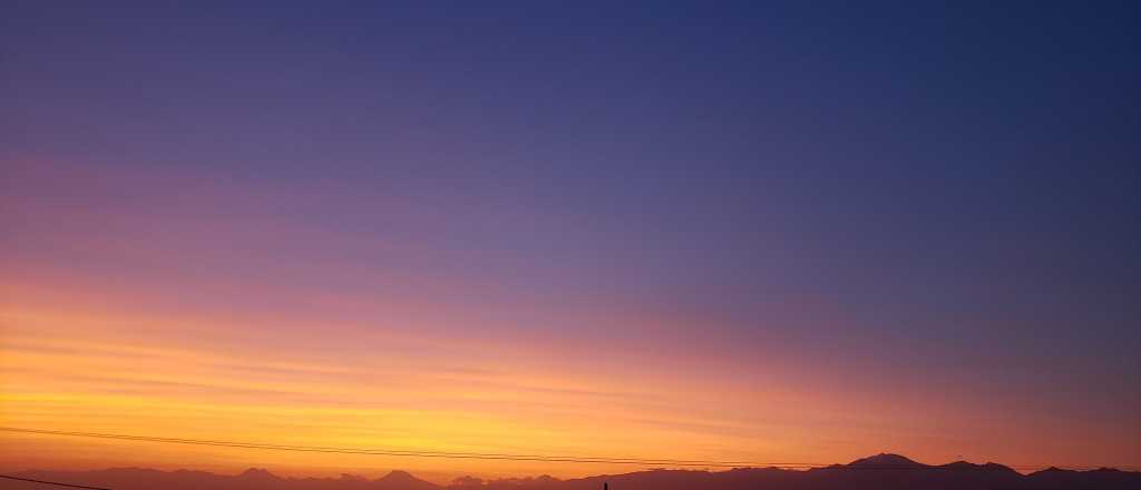 El humo de Australia llegó a Mendoza y así se vio el atardecer