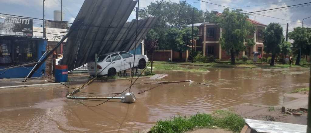 Fuerte temporal arrasó con Villa Mercedes