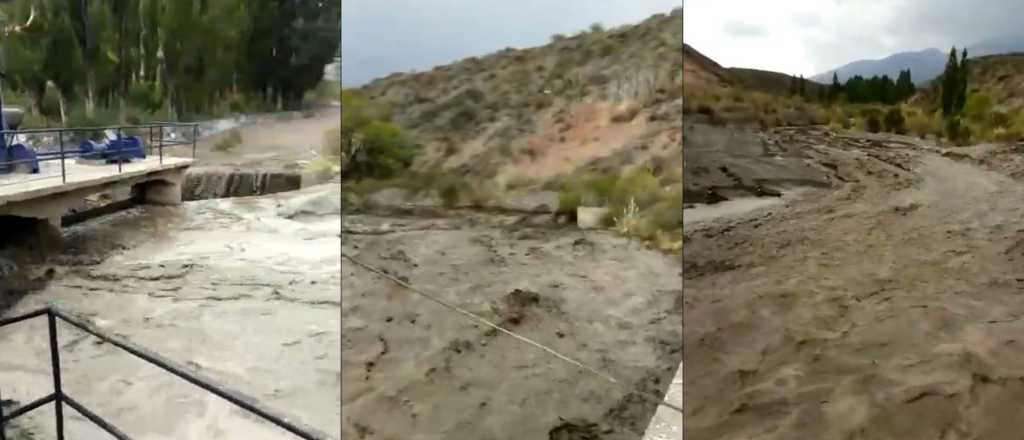 Por las tormentas, piden alejarse de cauces en Potrerillos