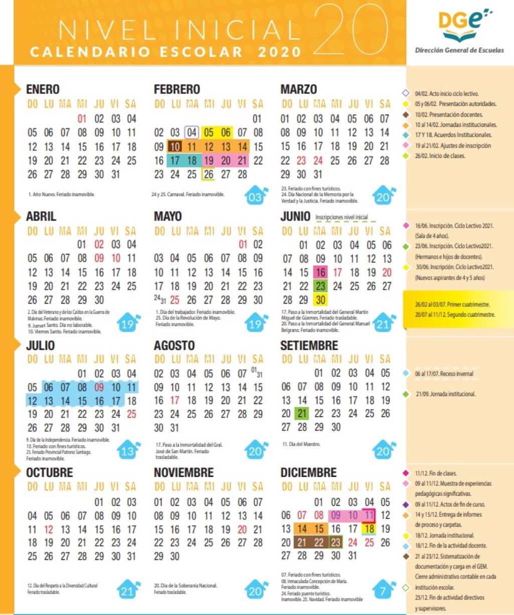 Calendario escolar 2025 mendoza 5