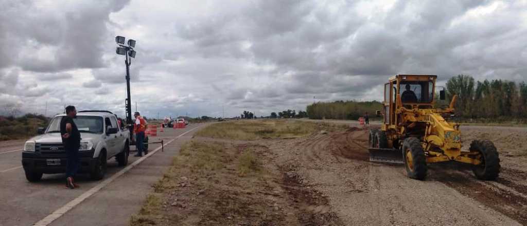 Colocaron un bypass y habilitaron el tránsito en la Ruta 40