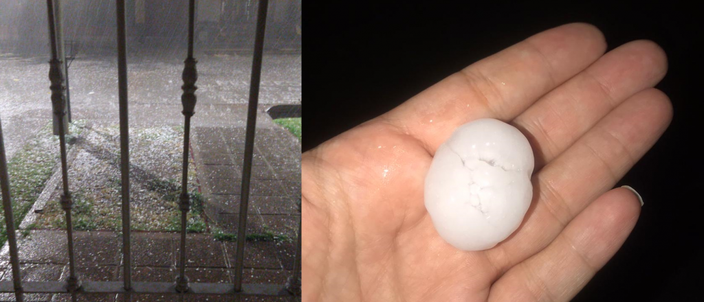 Video: granizó en San Martín y algunos lugares del Este