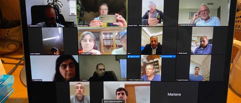 Rodolfo Suarez mantuvo una reunión de gabinete por videoconferencia