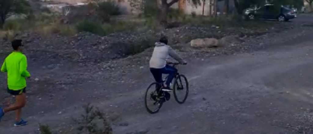 Video: vecinos del Pedemonte rompen la cuarentena y salen a correr a diario