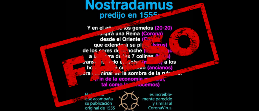 No, Nostradamus no predijo el coronavirus 