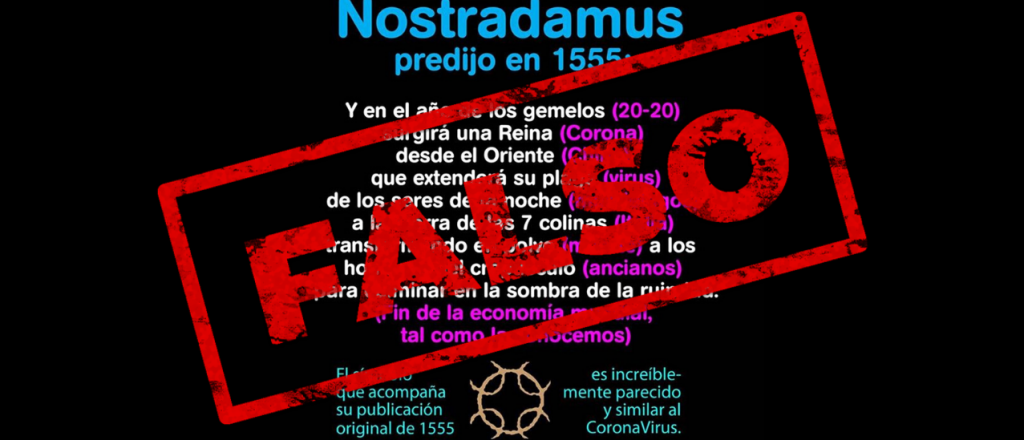 No, Nostradamus no predijo el coronavirus