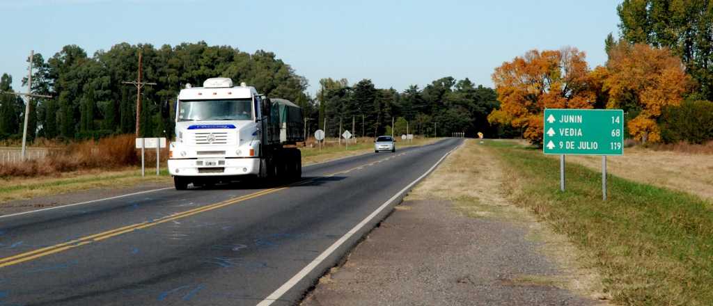 San Luis cortó la ruta 188 para vehículos particulares