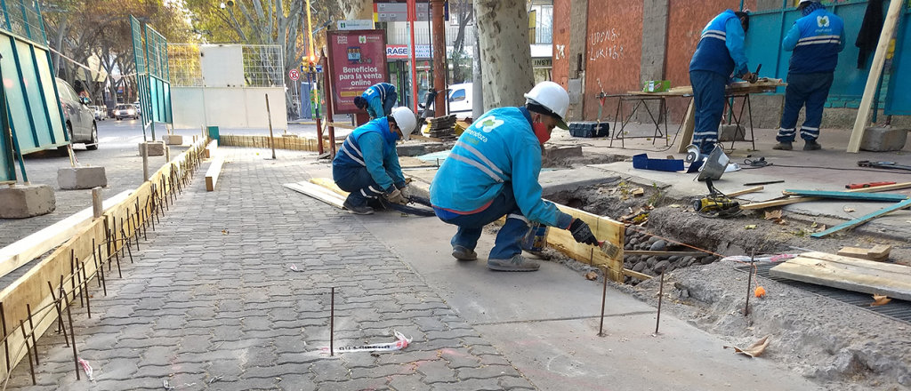 Avanza la construcción de la nueva ciclovía en avenida San Martín
