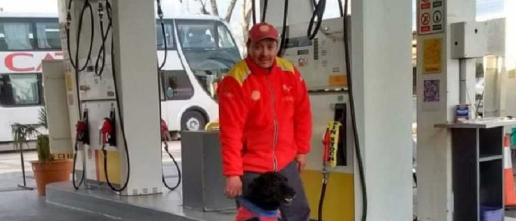 Murió el perrito que era "un empleado más" en la Shell de Tunuyán