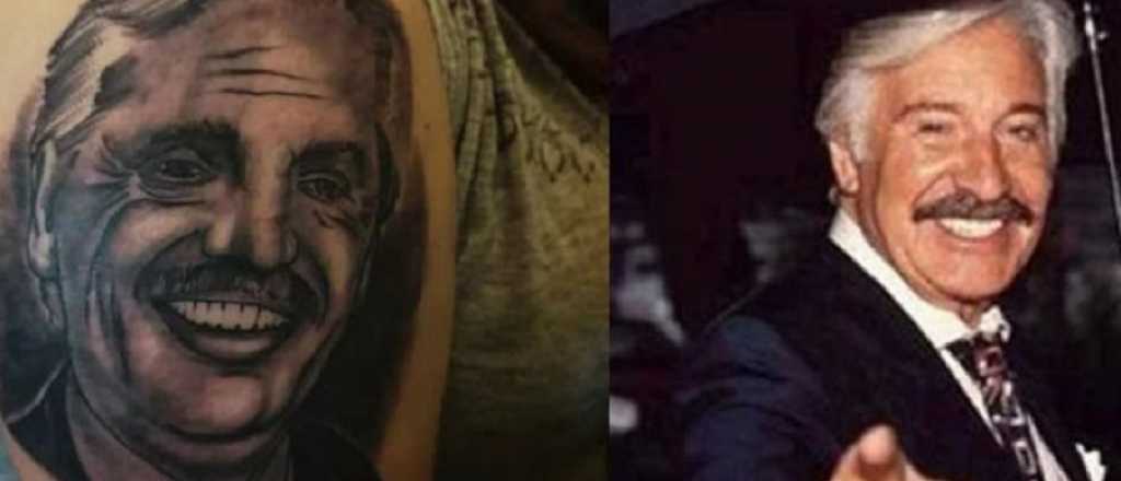 Se tatuó a Alberto Fernández pero se parece a Roberto Galán