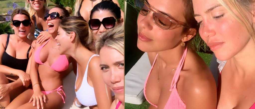 "Acá el verano explota", dijo Wanda Nara al organizar una fiesta en la pileta