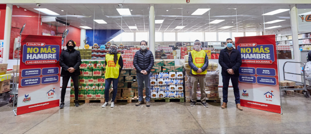 Familias de Las Heras recibirán más de una tonelada de comida