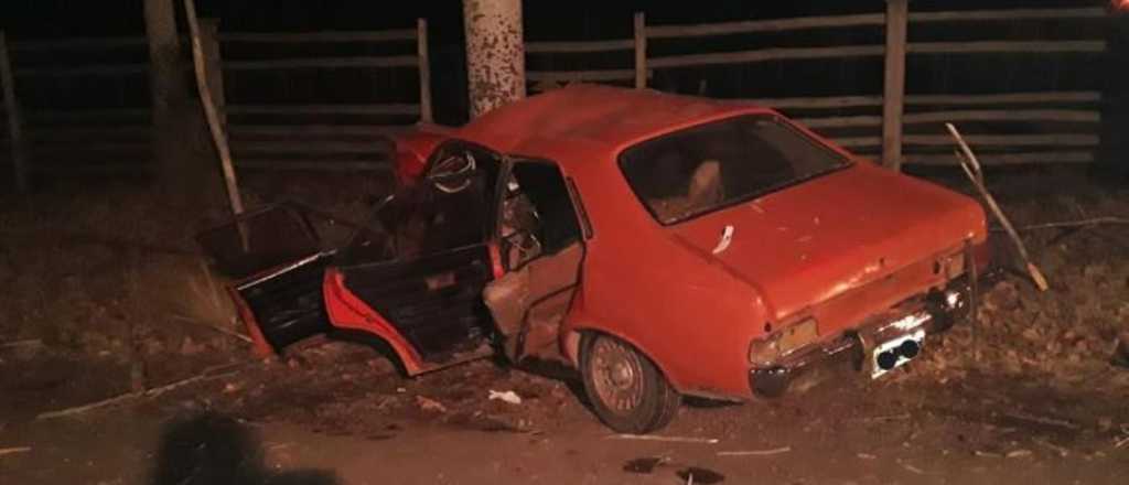 Un joven murió al chocar contra un árbol en Tunuyán