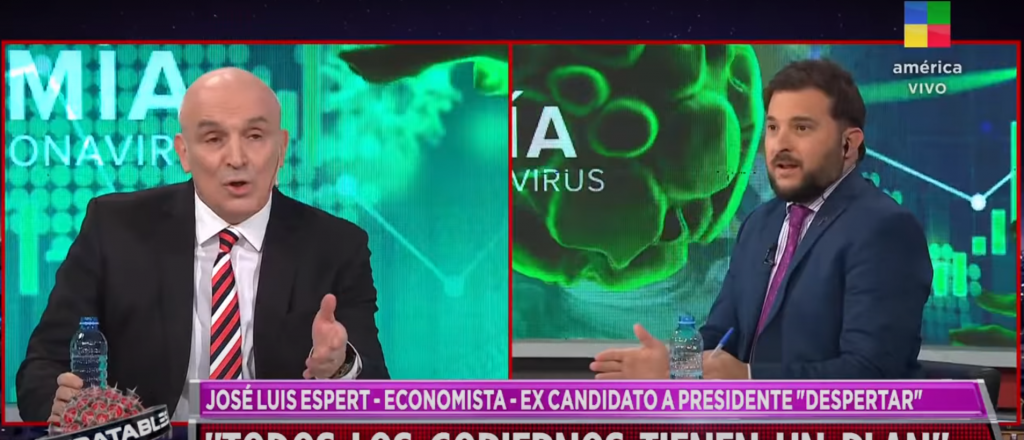 "Me encanta que seas así, bien imbécil": duro cruce entre Espert y Brancatelli