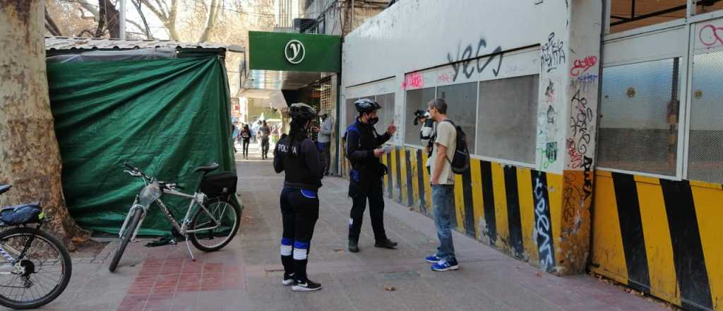 Un detenido por no usar barbijo en la marcha del #17A de Mendoza