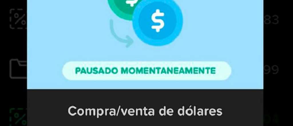 Las ventas de dólares por home banking están suspendidas