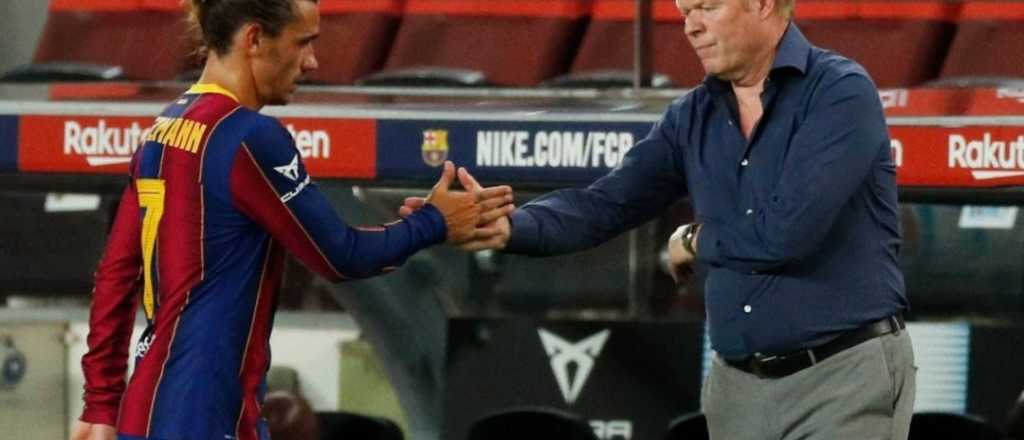 Koeman le respondió a Griezmann tras sus críticas