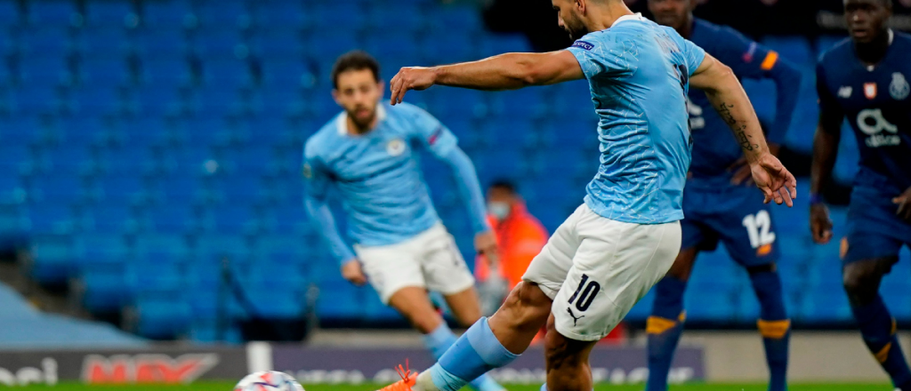 Goles de Agüero y Papu Gómez en la jornada de Champions League