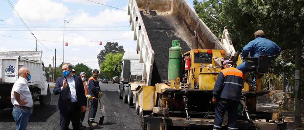 Alberto Fernández y Matías Stevanato anuncian obras en Maipú