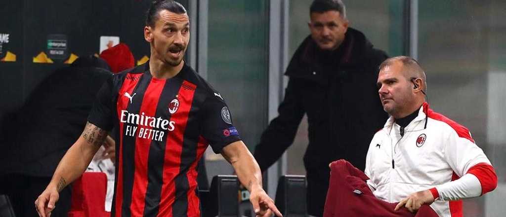 El Milan perdía 3 a 0, sacaron a Zlatan y explotó