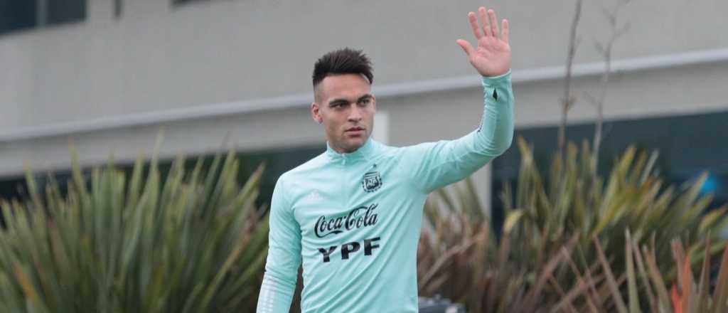 Lautaro Martínez es duda para el partido de Argentina