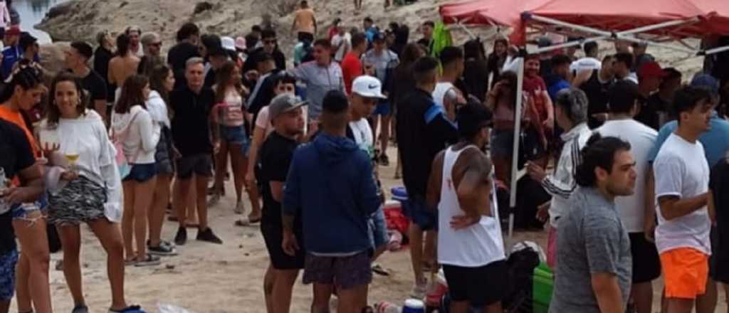 Potrerillos, festival de gente amontonada sin cuidados