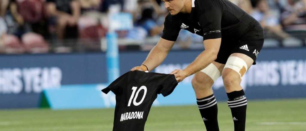 Los All Blacks también homenajearon a Diego