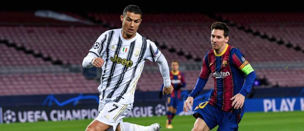 Cristiano le ganó el duelo a Messi con dos goles para la Juve