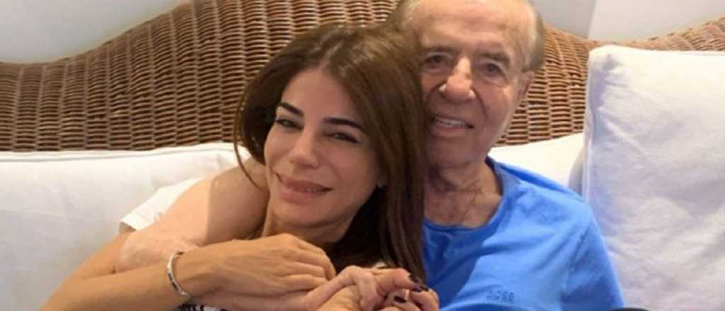 La emotiva foto de Zulemita Menem y su padre, zafando 2020