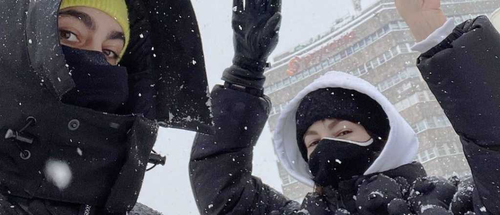 Estrella de La Casa de papel Úrsula Corberó bailó bajo la nieve