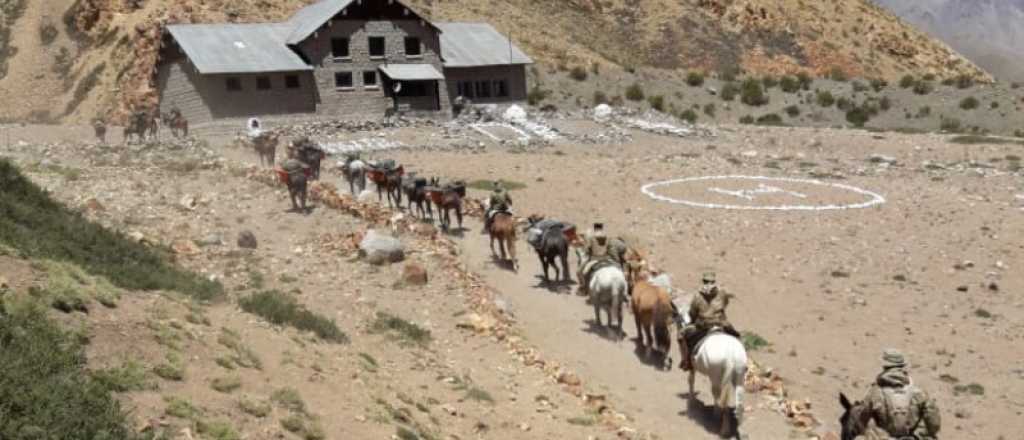 El Ejército habilitó el refugio Real de la Cruz, cerca del paso Portillo