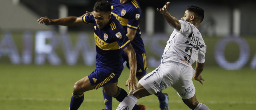 Video: la bronca de Tevez contra Salvio en el segundo gol de Santos