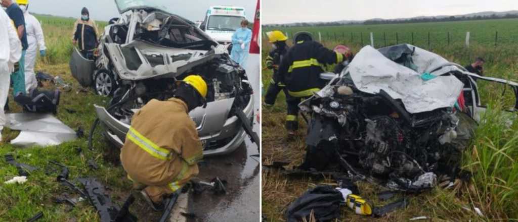 Cuatro muertos y dos niños heridos por choque de autos en Córdoba