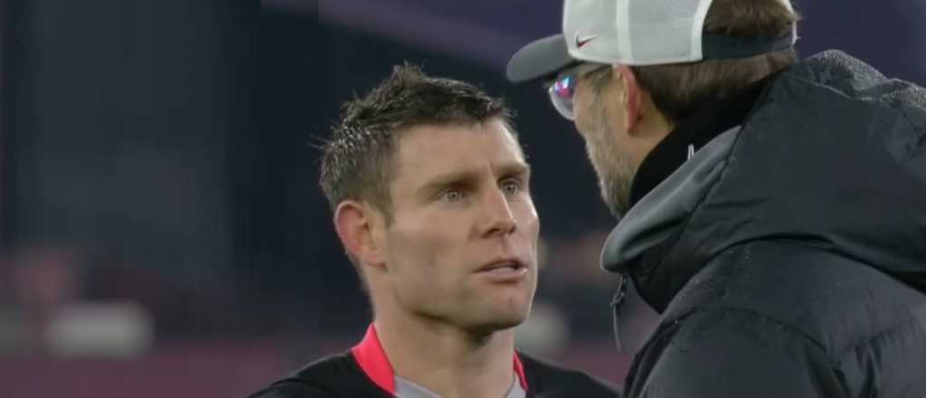 Klopp y Milner discutieron y luego festejaron el gol