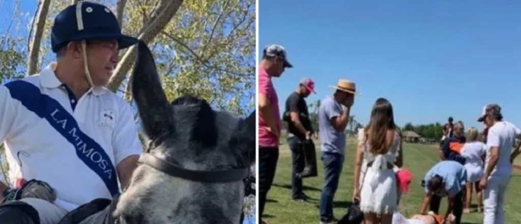 Internaron a Burlando por una caída mientras jugaba al polo