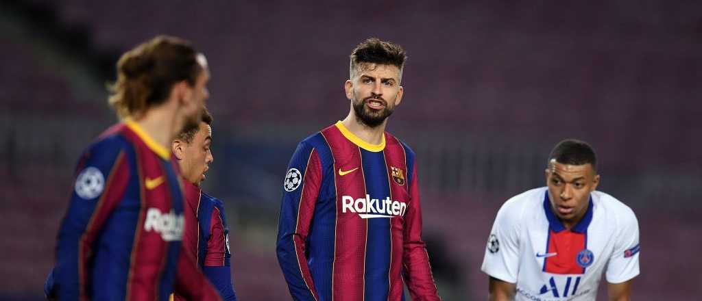 Video: Piqué y Griezmann a los insultos en pleno partido