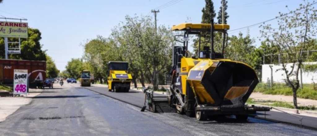 Guaymallén avanza con el asfalto sobre Gomensoro y Sarmiento