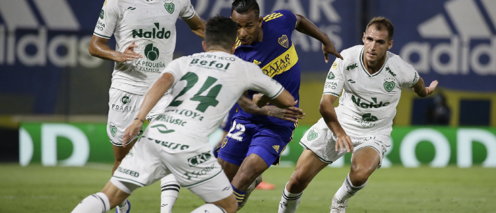 Boca empató con Sarmiento y no puede ganar en La Bombonera