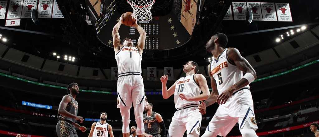 Denver, sin Campazzo, aislado, ganó en Chicago